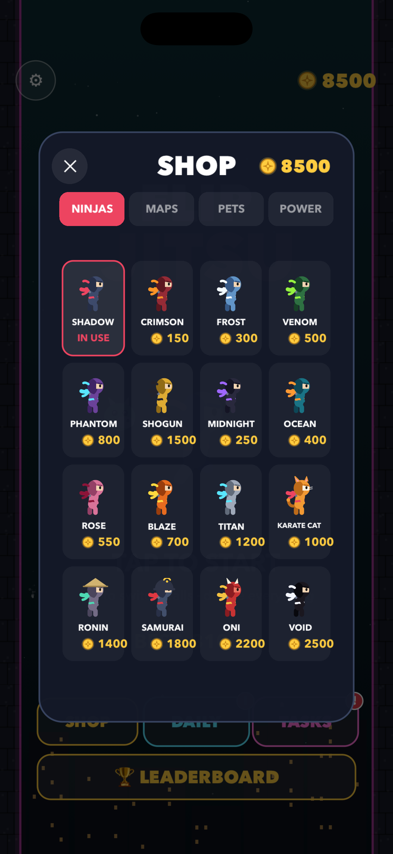 Ninja shop