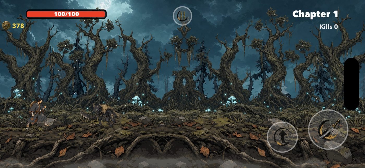 Combat in the dark forest